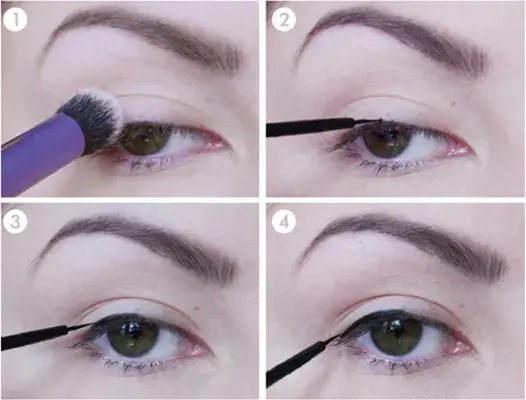 How-to-draw-liquid-eyeliner-on-the-eyes-1