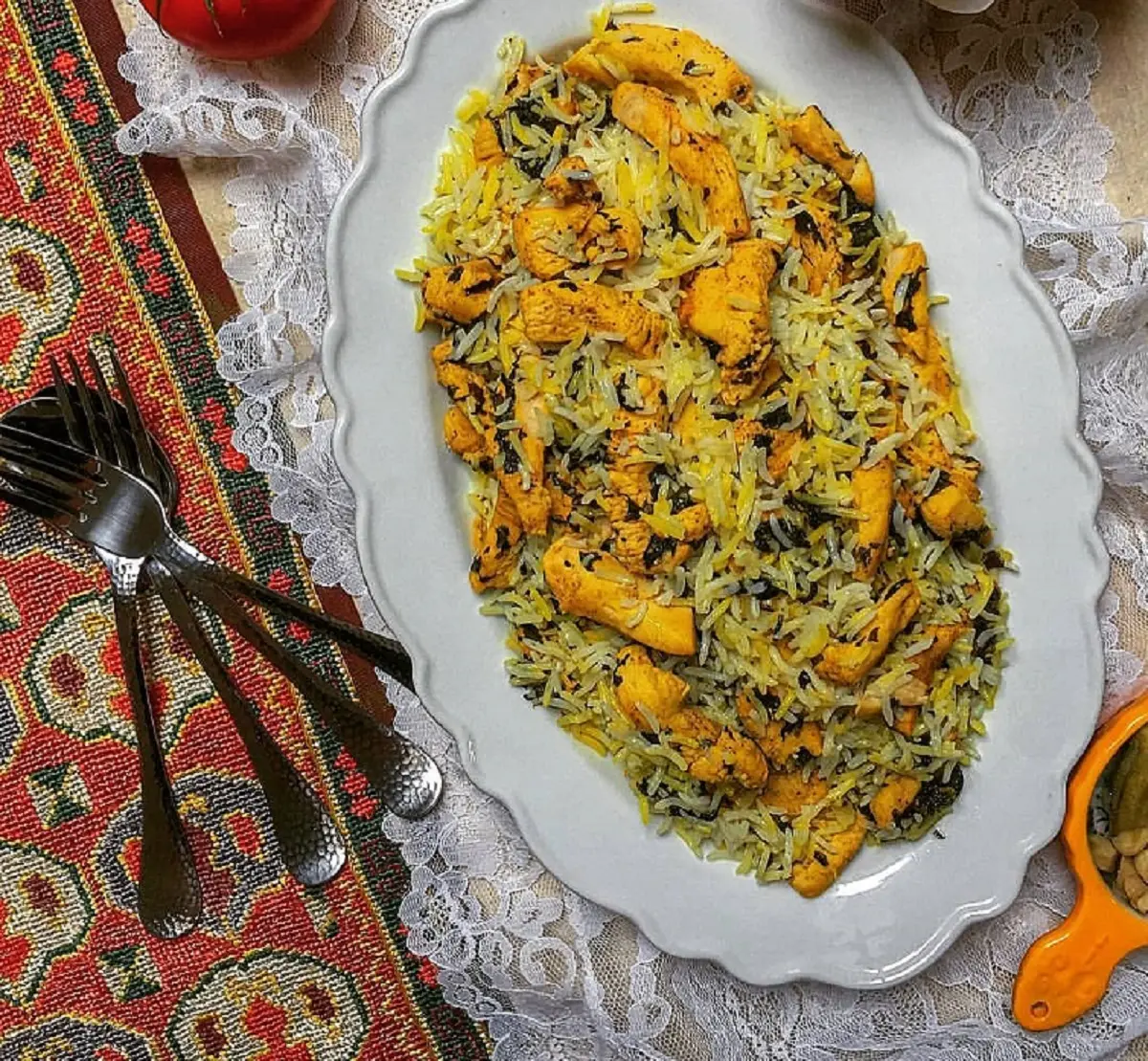 طرز-تهیه-جعفری-پلو-با-مرغ-2