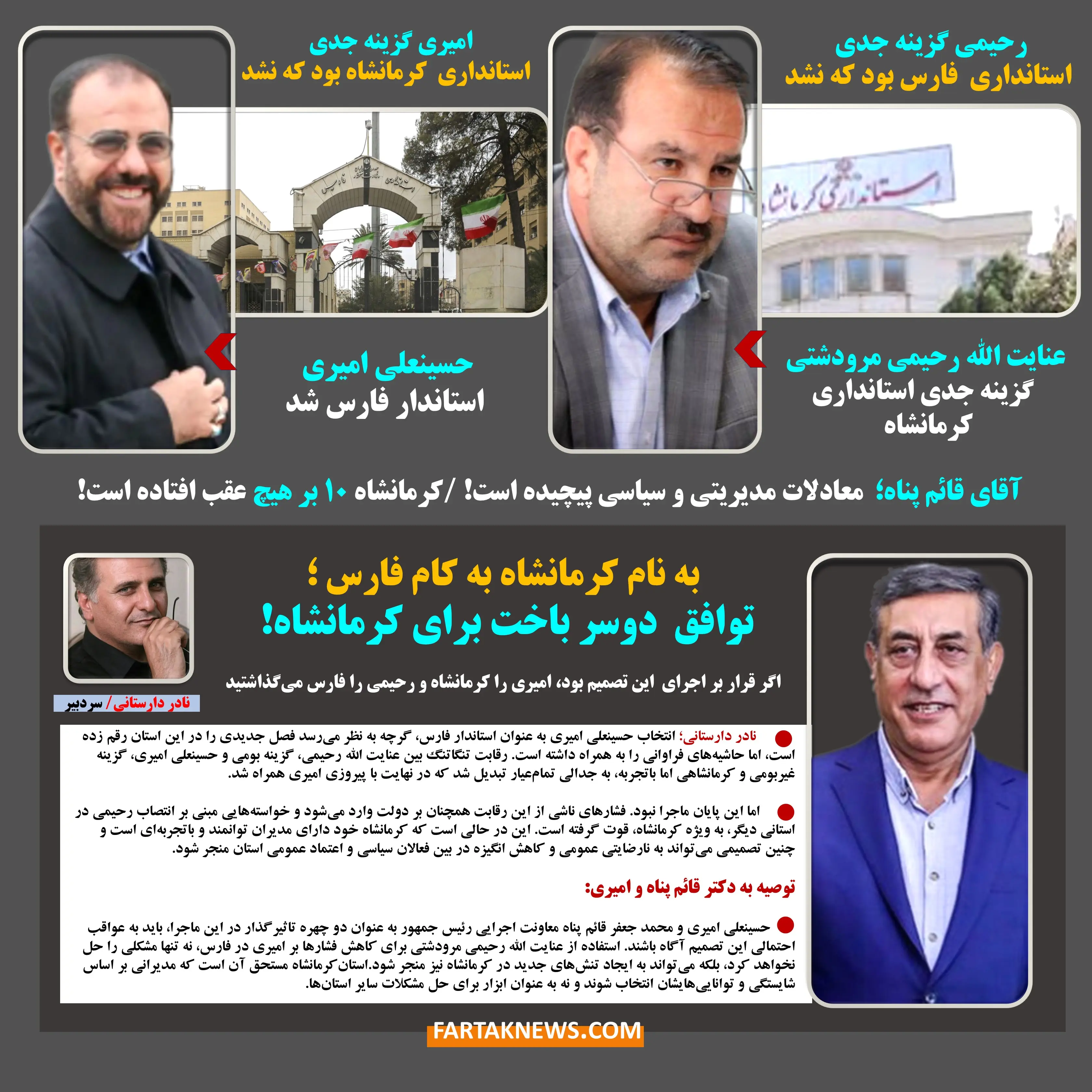 عنایت الله رحیمی مرودشتی- حسینعلی امیری- محمد جعفر قائم پناه- نادر دارستانی