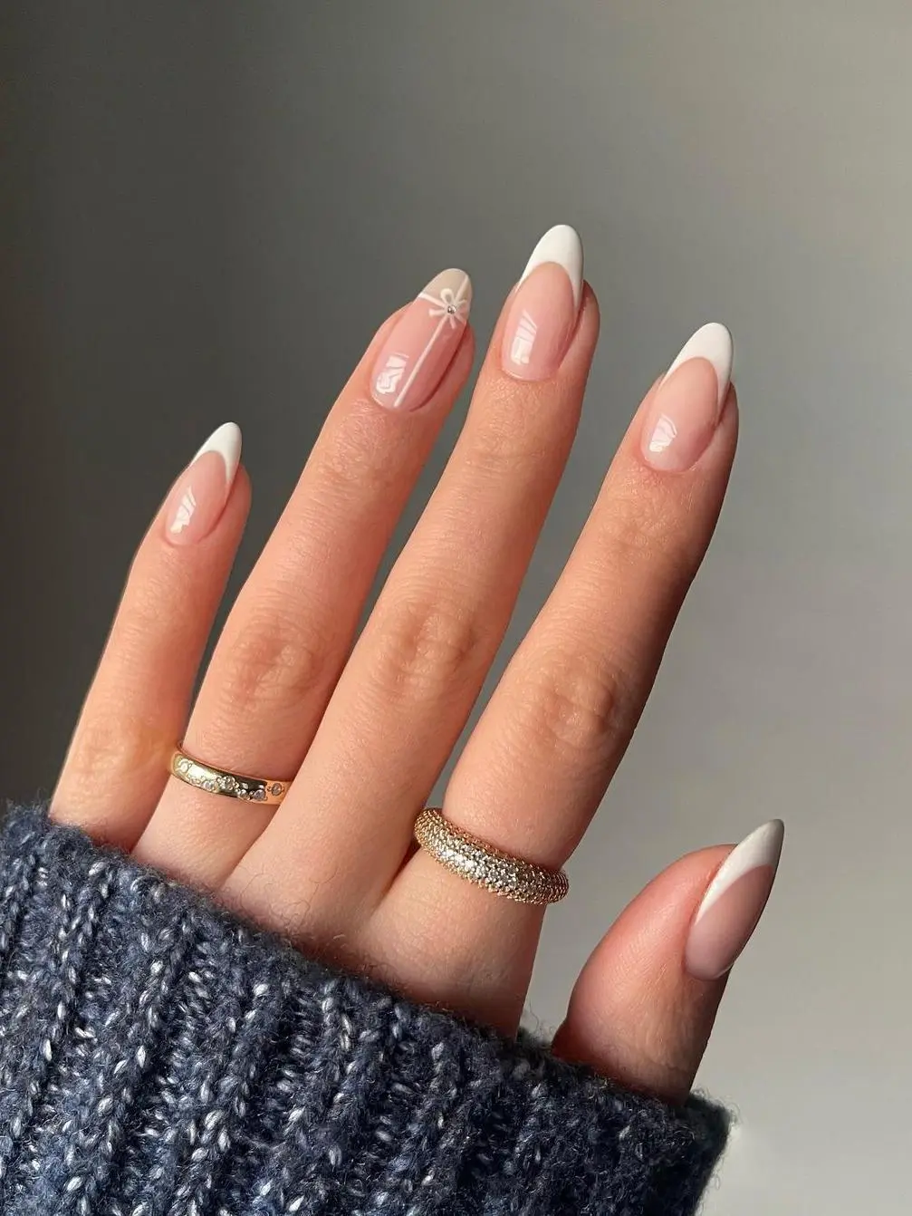 Classy-Wedding-Nail-French-manicure