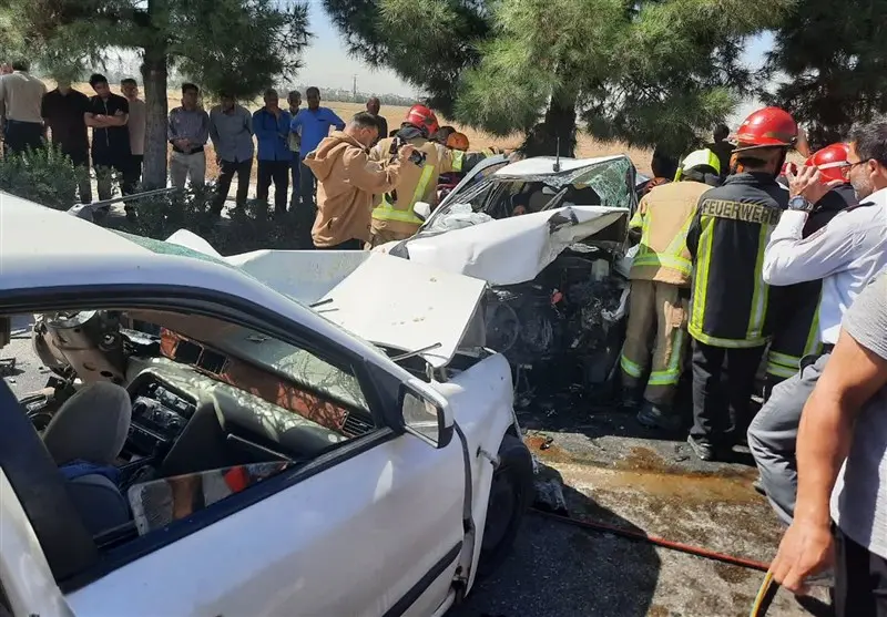 حادثه دلخراش در مشهد؛ مرگ مادر و سه فرزند در تصادف