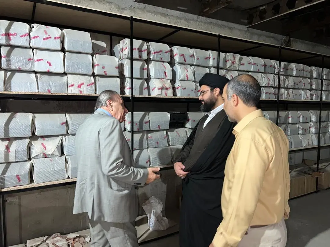 گزارش تصویری از حضور رئیس اوقاف شهرستان قدس در شهرک‌های صنعتی زاگرس و گلبرگ
