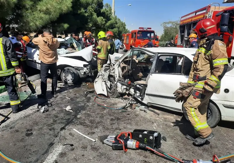 حادثه دلخراش در مشهد؛ مرگ مادر و سه فرزند در تصادف