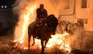تطهیر روح حیوانات اسپانیایی با آتش