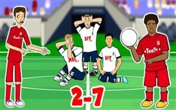 باخت تحقیر‌ آمیز تاتنهام مقابل بایرن به روایت انیمیشن + فیلم