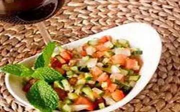 چربی سوزی با سالاد شیرازی