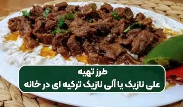 طرز تهیه علی نازیک ترکیه ای: طرز تهیه غذای مجلسی و خوشمزه با طعم اصیل!