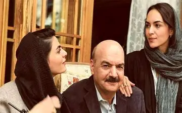 تیپ «آقای مجری» در کنار دخترانش + عکس