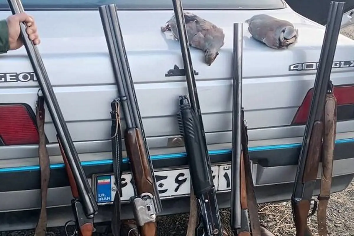 ۱۴ شکارچی متخلف در ارومیه دستگیر شدند