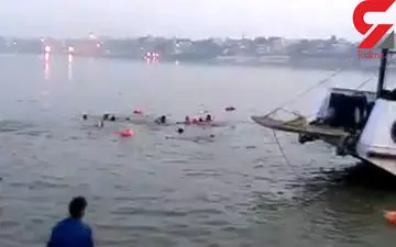  لحظه واژگونی مرگبار قایق جشن بادبادک ها +فیلم