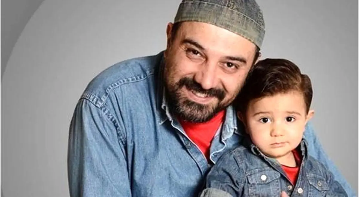 شباهت جالب برزو ارجمند و پسرش+عکس
