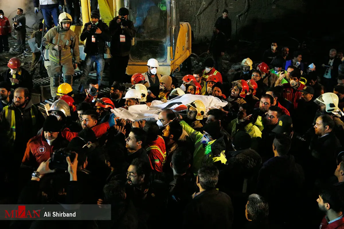 مصدومیت 88 نفر در مراسم تشییع شهدای آتش نشان