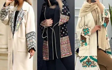 مانتوهای سوزندوزی و کارشده؛ 27 مدل خاص برای خانم‌های خوش‌سلیقه
