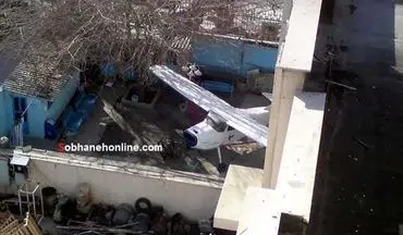 نگهداری هواپیما در حیاط خانه یک تهرانی! + عکس