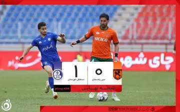 خلاصه بازی مس رفسنجان 0 - استقلال خوزستان 1 + ویدئو