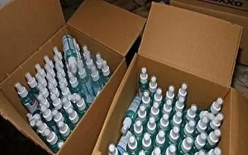 کشف 250 میلیون ریال کالای ضد عفونی کننده در کرمانشاه 