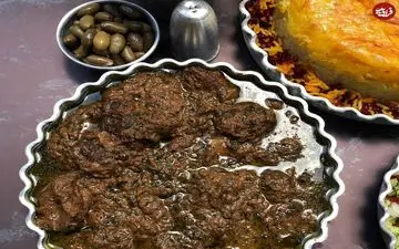صفر تا صد تهیه خورشت گردو بادمجان اصل سرخه + دانلود ویدئو