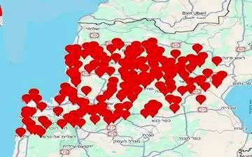 شلیک چندین موج موشکی از جنوب لبنان به سمت اسرائیل