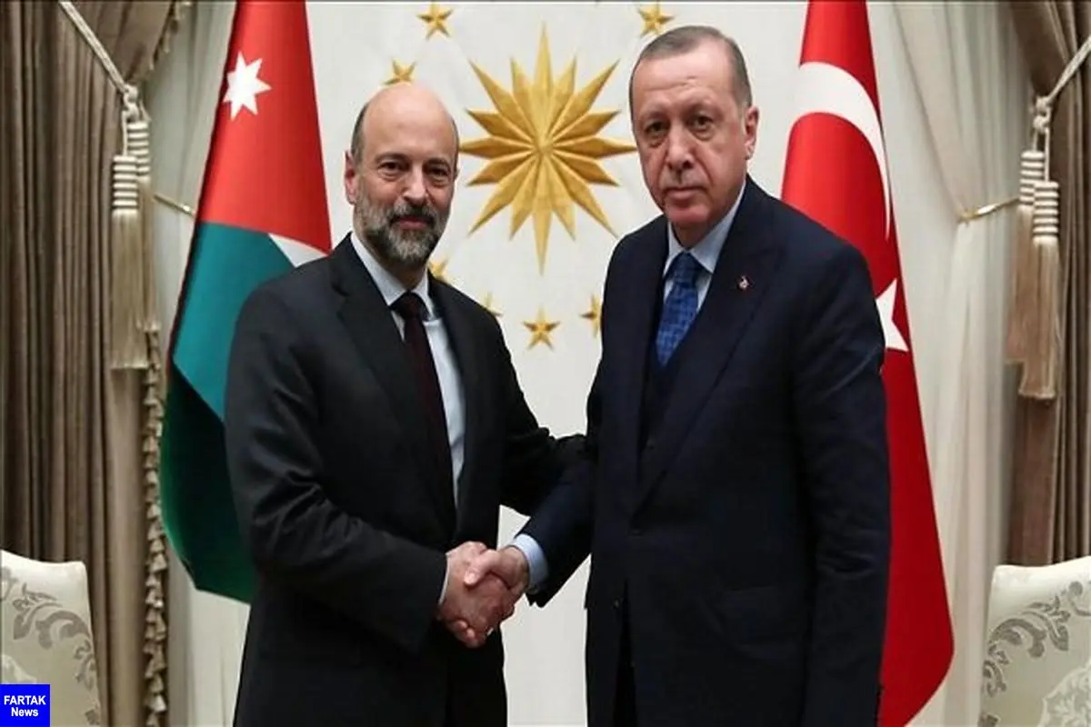 دیدار رئیس جمهوری ترکیه با نخست‌وزیر  اردن