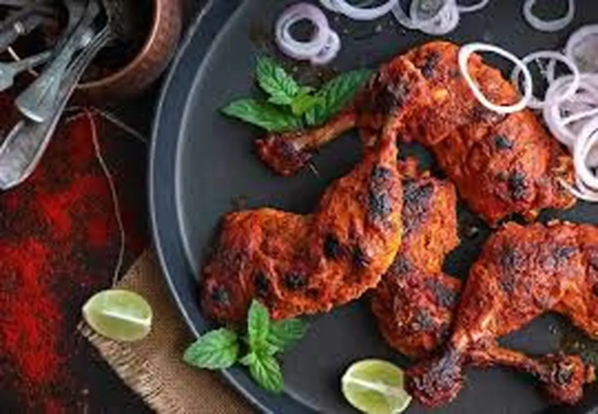 طرز تهیه مرغ  تندوری  خوشمزه!