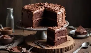 کیک شکلاتی سه‌لایه؛ یک دسر جذاب برای عاشقان شکلات