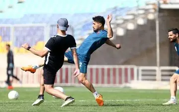 برگزاری گل کوچک و فوتبال درون تیمی در تمرین امروز پرسپولیس