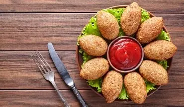 غذای عربی خوشمزه | طرز تهیه  کبه برنجی