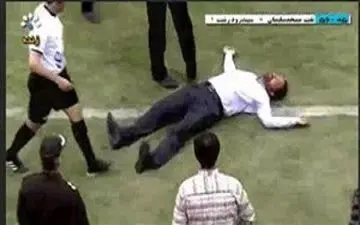 لحظه بیهوش شدن فیروزکریمی+ فیلم