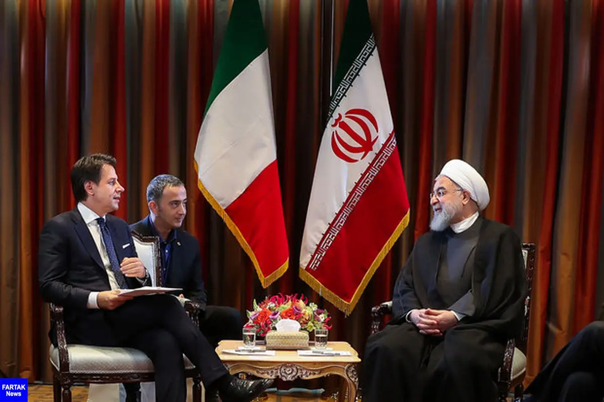 روحانی با نخست وزیر ایتالیا دیدار و گفتگو کرد