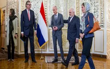 توییت ظریف از دیدارهایش با همتایان هلندی و اتریشی در تهران
