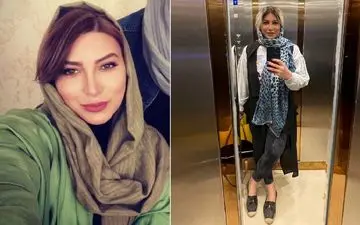 فیلمی از میکاپ فریبا نادری در اتاق گریم / بتونه‌کاری خانم بازیگر در ملا عام!