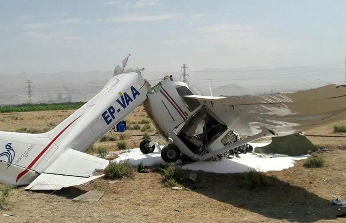  فوری| سقوط هواپیمای آموزشی در کرج