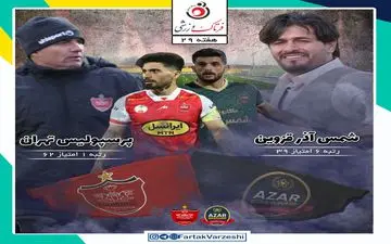 شمس آذر قزوین- پرسپولیس؛ سرنوشت قهرمانی در دست قزوینی‌ها!
