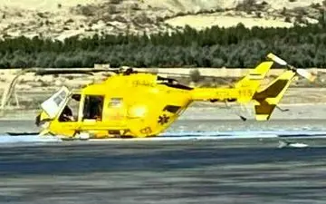 سقوط بالگرد اورژانس ایلام/حادثه تلفات جانی بدنبال نداشت