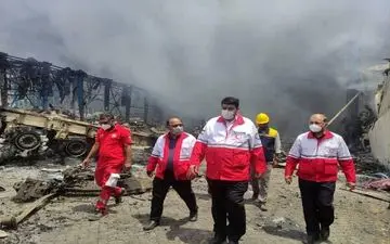 استمرار ارائه خدمات امدادی و درمانی به آسیب‌دیدگان بندر شهید رجایی