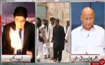 حمله به گوینده خبر حین گفتگوی زنده تلویزیونی! + فیلم 