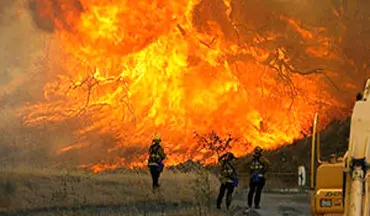 نابودی ۱۲۰ خانه در کالیفرنیا بر اثر آتش سوزی + فیلم 