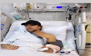 امین حیایی دچار سانحه شد