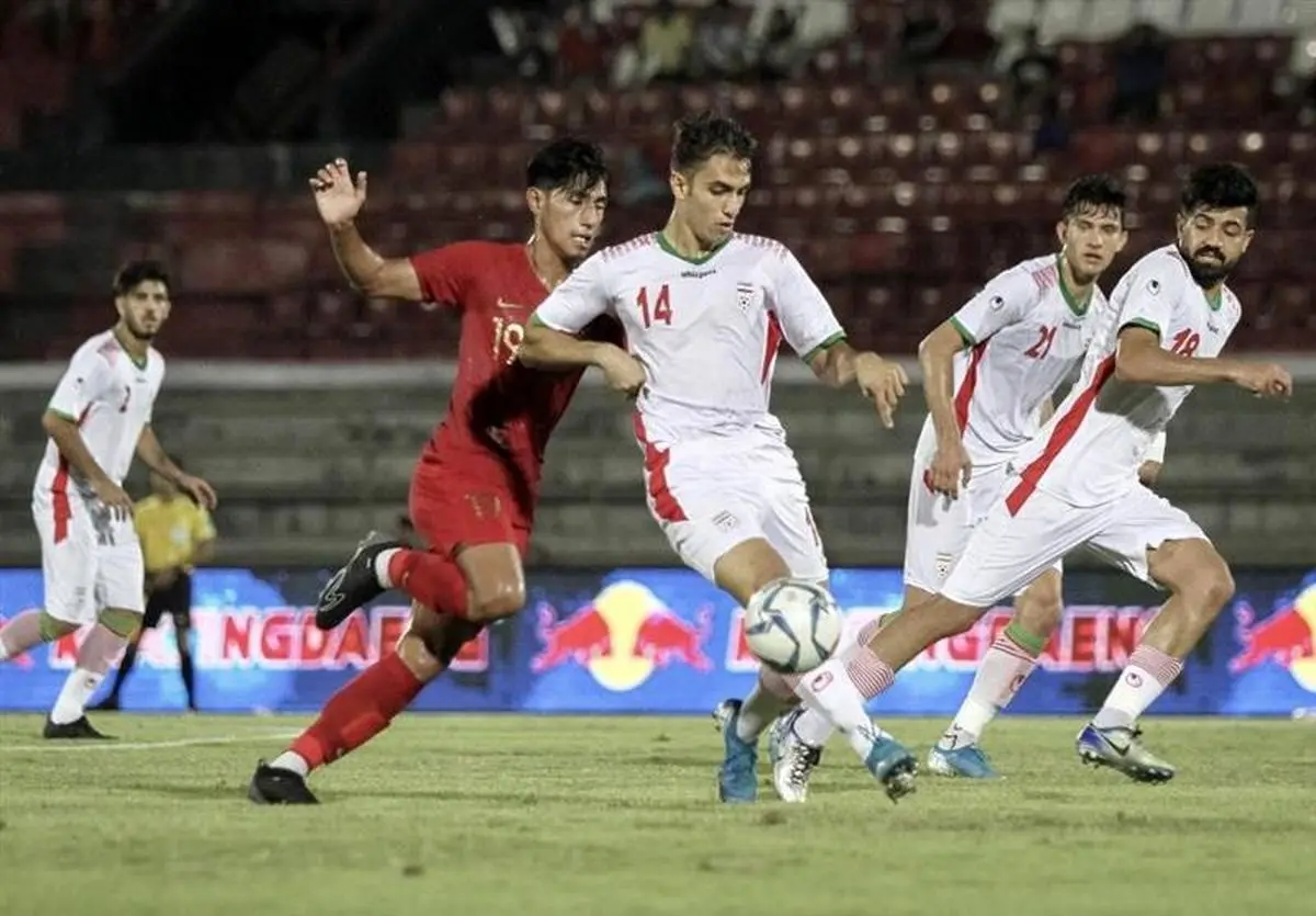  تیم فوتبال امید ایران مقابل اندونزی شکست خورد