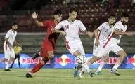  تیم فوتبال امید ایران مقابل اندونزی شکست خورد