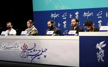 گزارش تصویری از نشست رسانه ای فیلم سینمایی "درب" در سالن اصلی کاخ جشنواره فیلم فجر