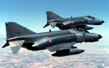 عملیات مجدد نیروی هوایی ترکیه علیه مواضع «پ‌ک‌ک» در شمال عراق