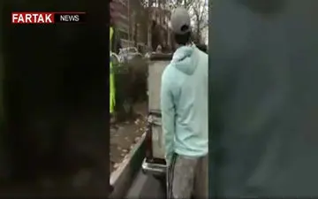 محمدرضا گلزار و عکس العملش در مواجهه با وانت خرید ضایعات + فیلم