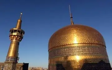 پرچم گنبد حرم امام رضا(ع) تعویض شد 