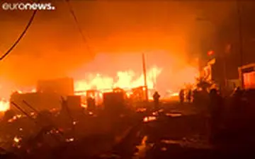 آتشی که بیش از ۲۰۰ خانه را در خود سوزاند!