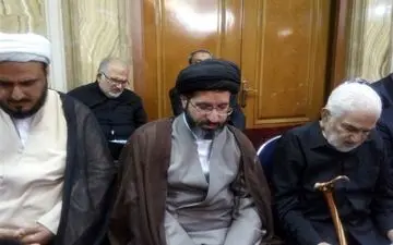 حضور پِسر رهبر انقلاب در یک مراسم 