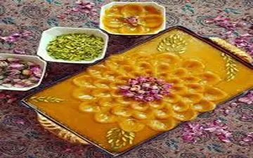 طرز تهیه حلوای شیر زعفران و پسته!