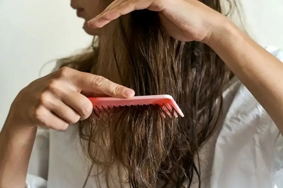 تکنیک صحیح شانه زدن موهای خیس برای جلوگیری از آسیبدیدگی مو