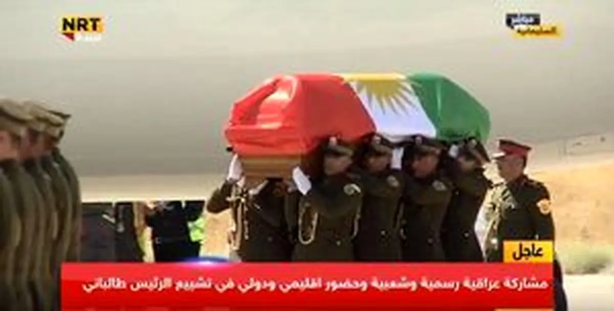 واکنش بغداد به نصب پرچم جنجالی بر تابوت طالبانی