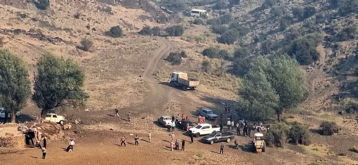 آتشسوزی مراتع اطراف جنگل ابر و قلعهنو خرقان مهار شد